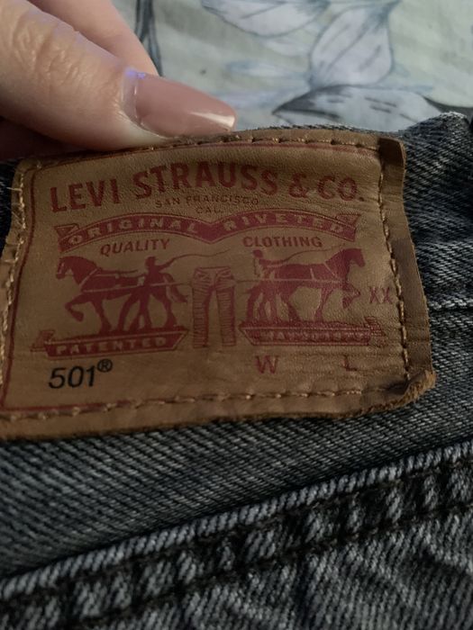 Calções de ganga pretos Levi’s 501