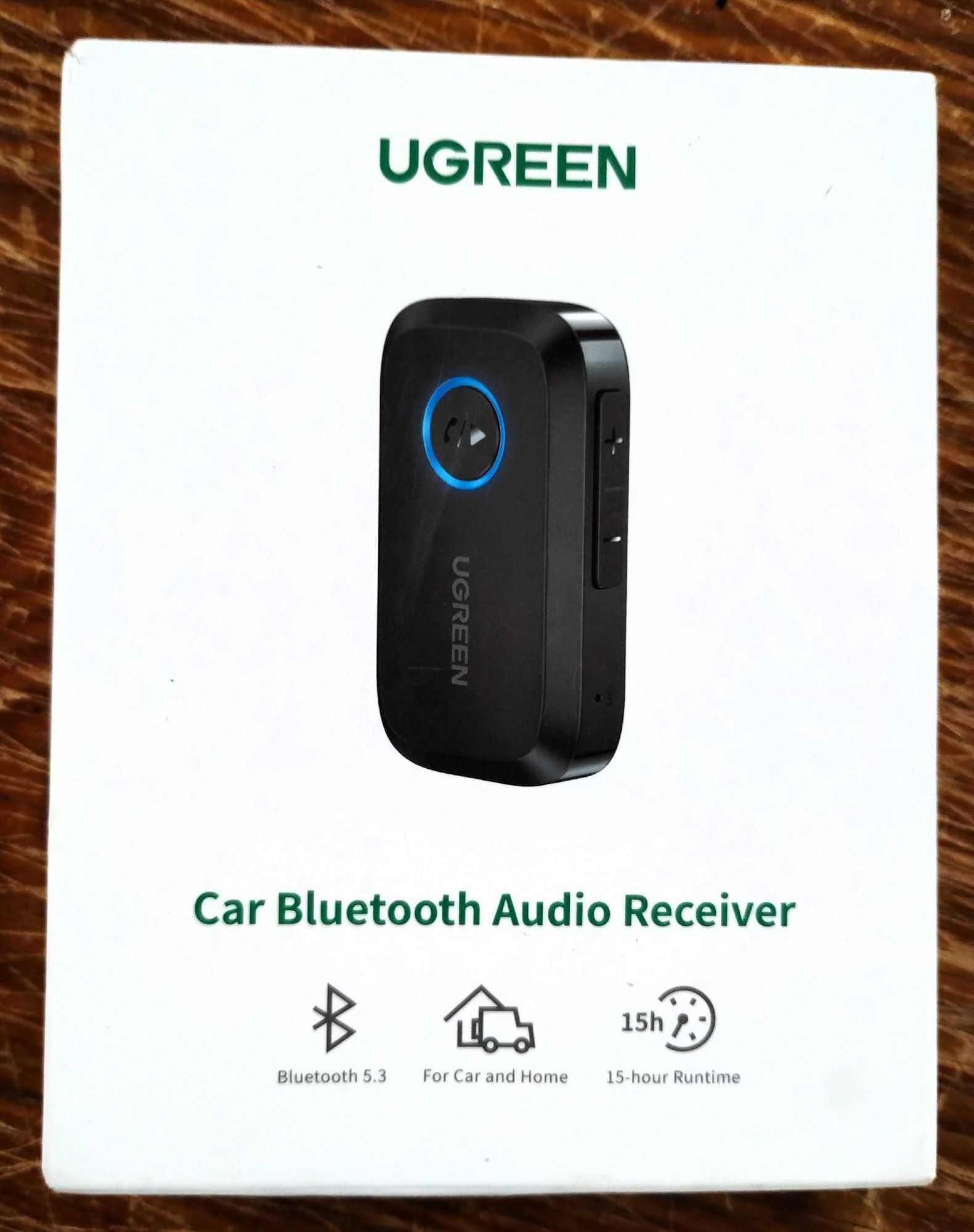 UGREEN Adapter Bluetooth 5.3  z Gniazdem AUX 3.5 mm i Mikrofonem