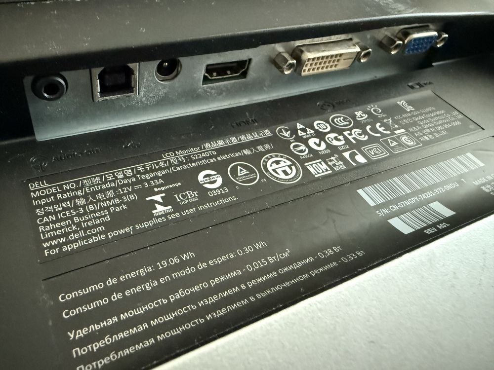 Monitor dotykowy Dell S2240Tb