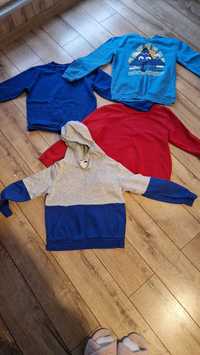 Zestaw komplet 4 bluz dla chłopca 134-140 cm h&M f&f kolorowe zestaw