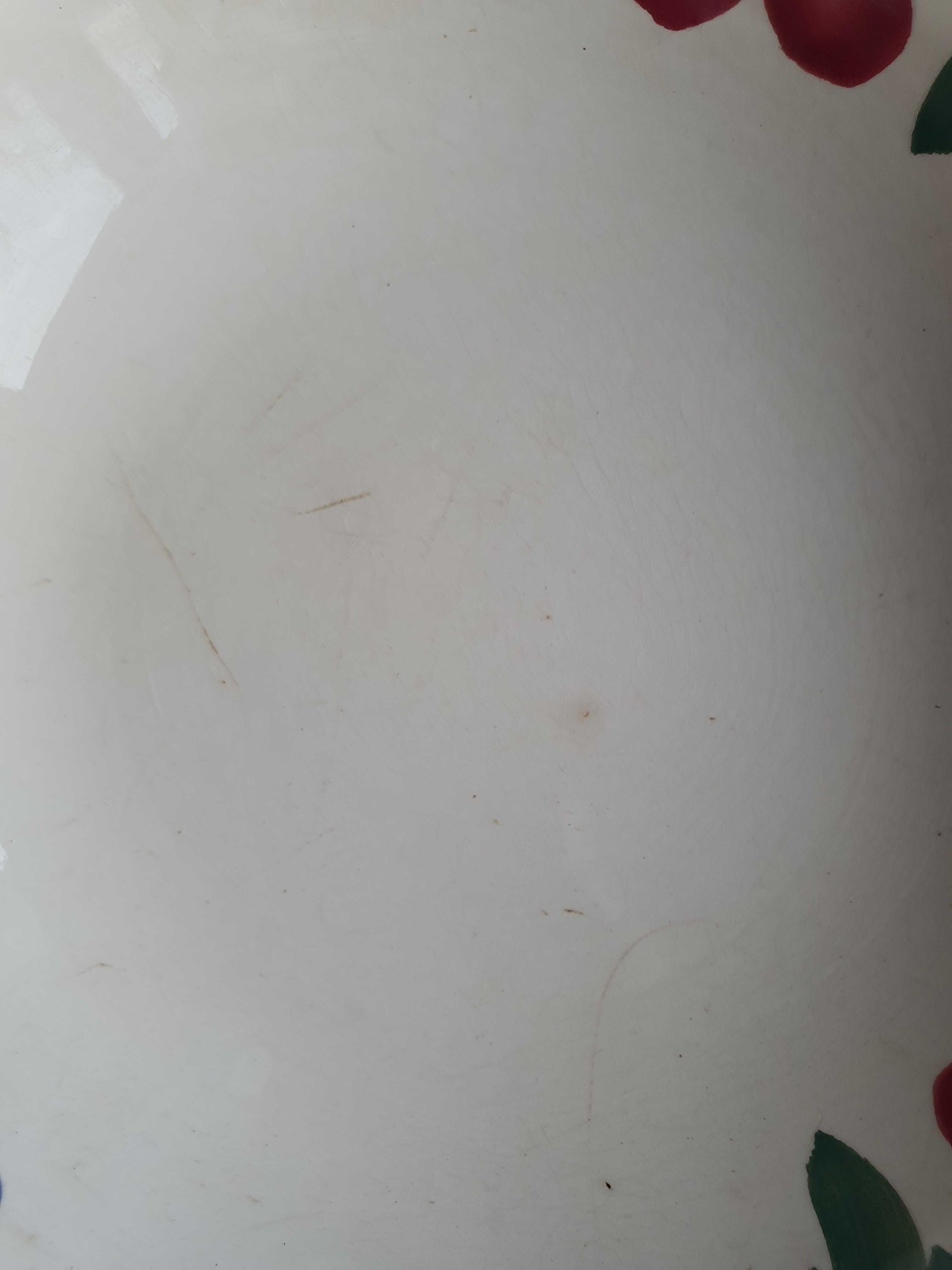 Duża misa fajansowa, 23,5 cm, stary Włocławek
