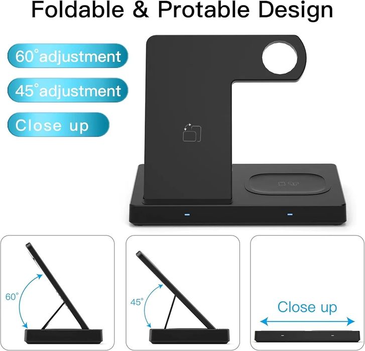 Stacja do ładowania 3w 1  18W ładowarka indukcyjna