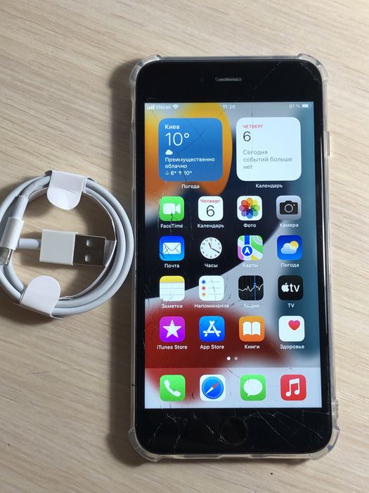 Iphone 6s plus 64gb neverlock, батарея 93%