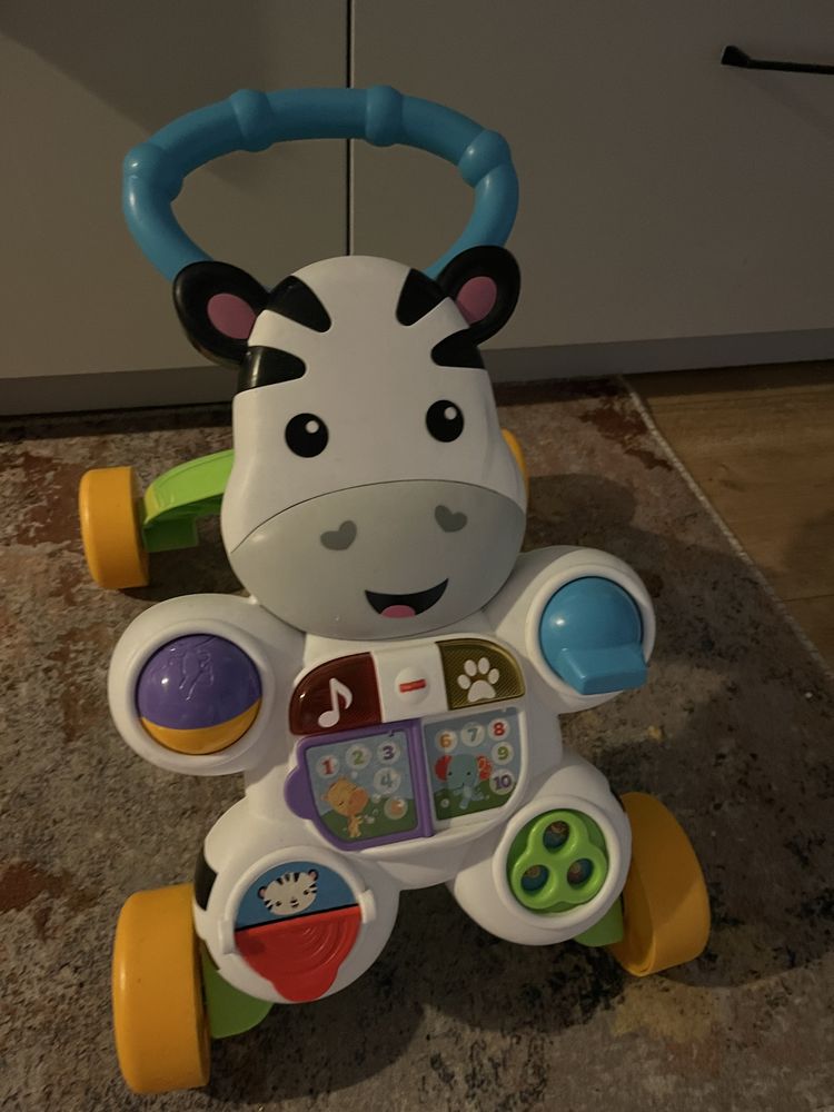Pchacz Chodzik zebra Fisher Price