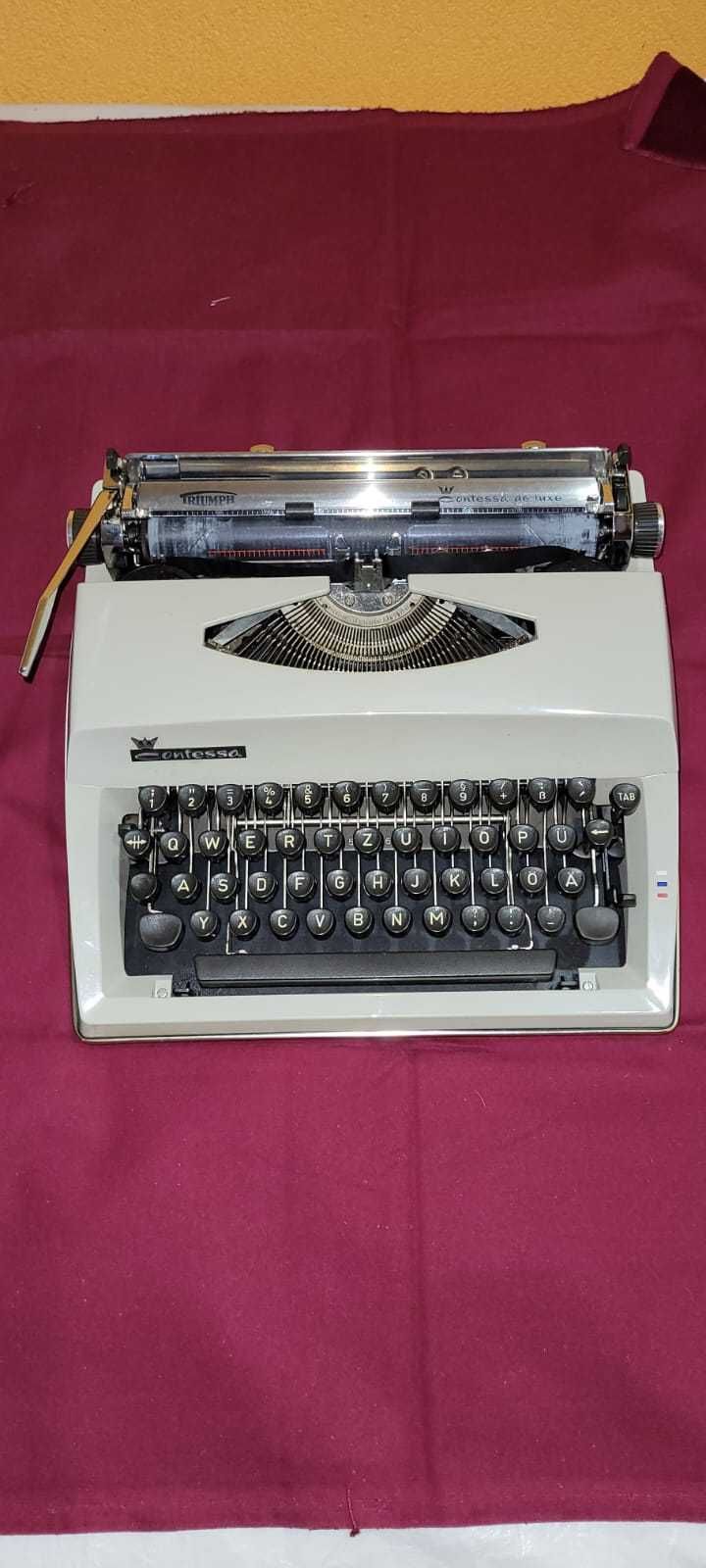 Maszyna do pisania Contessa de Luxe, 100% sprawna, niemiecka czcionka