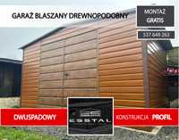 Garaż BLASZANY|Blaszak|Garaże Blaszane |Schowek|Drewnopodobny| -ESSTAL