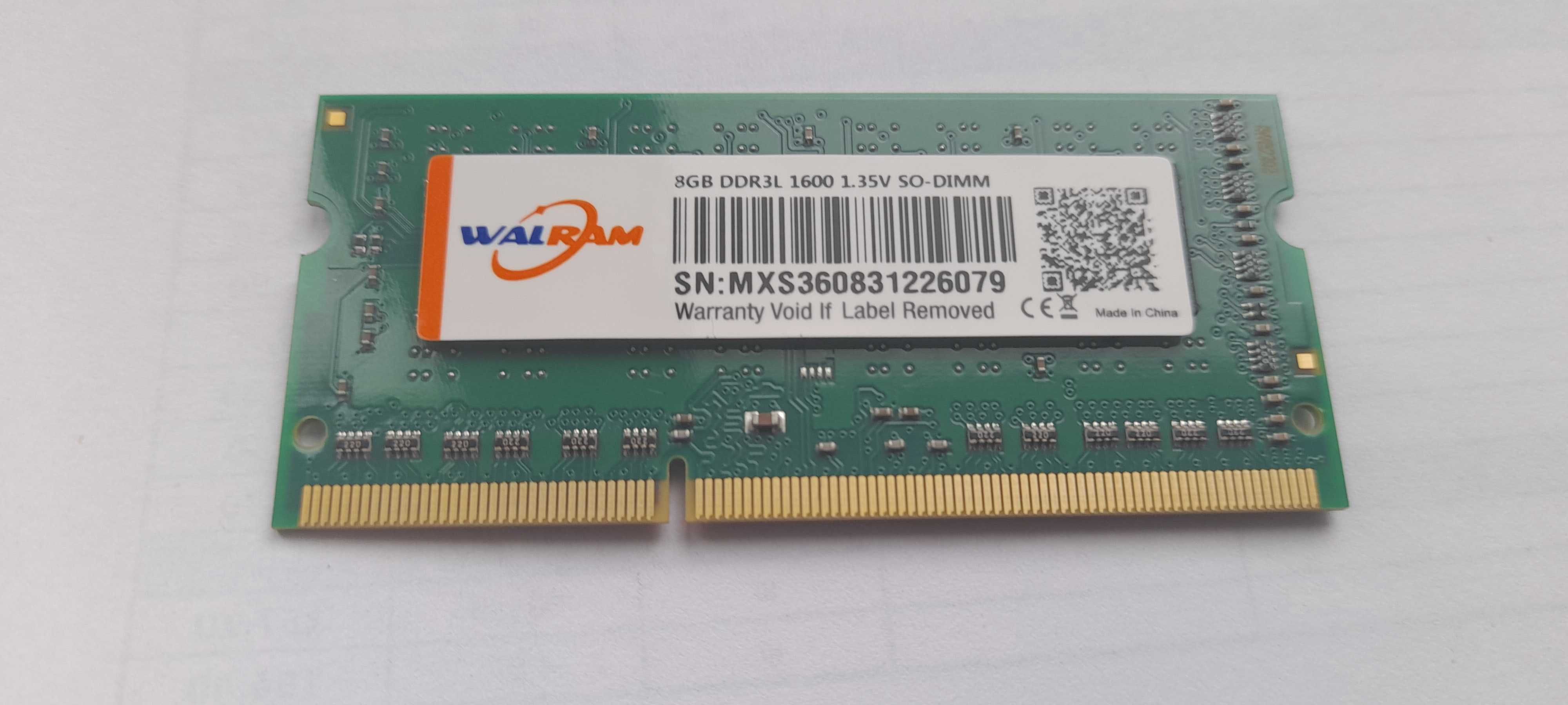 Продам sodimm ddr3l 8gb 1600 walram