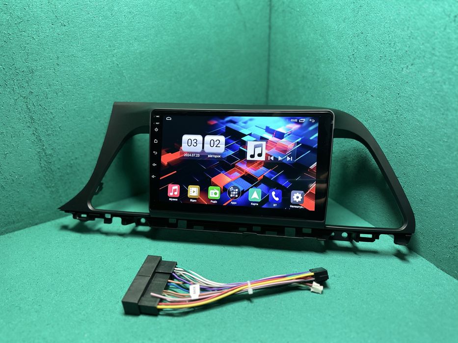 Магнитола на андроид для Hyundai Sonata LF 9 дюймів, Carplay