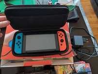 Nintendo switch impecável com pouco uso