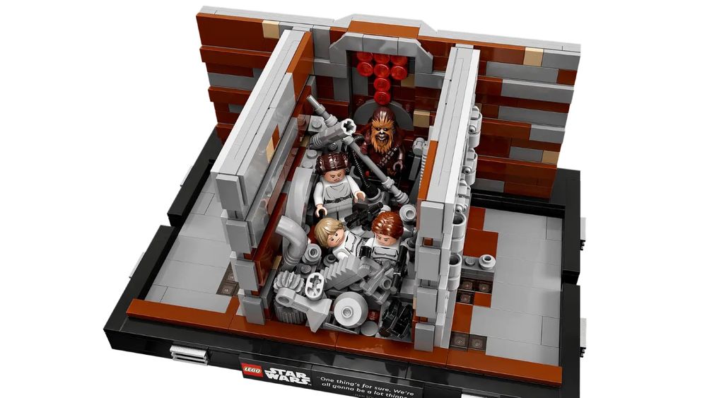 Lego Star Wars Dioramas 75329 e 75330 e 75339 desde