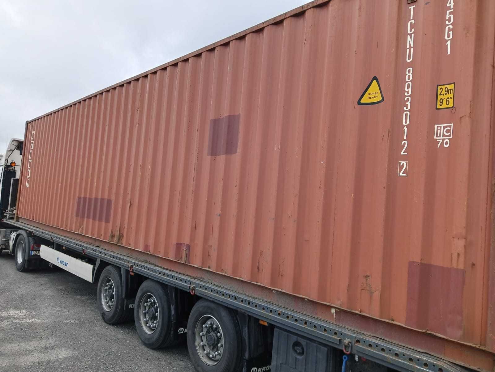 Kontener magazynowy 40HC (12 m) używany - Transport Cała Polska