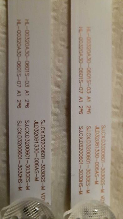 TV LED 32" retroiluminação, 2 tiras novas e testadas