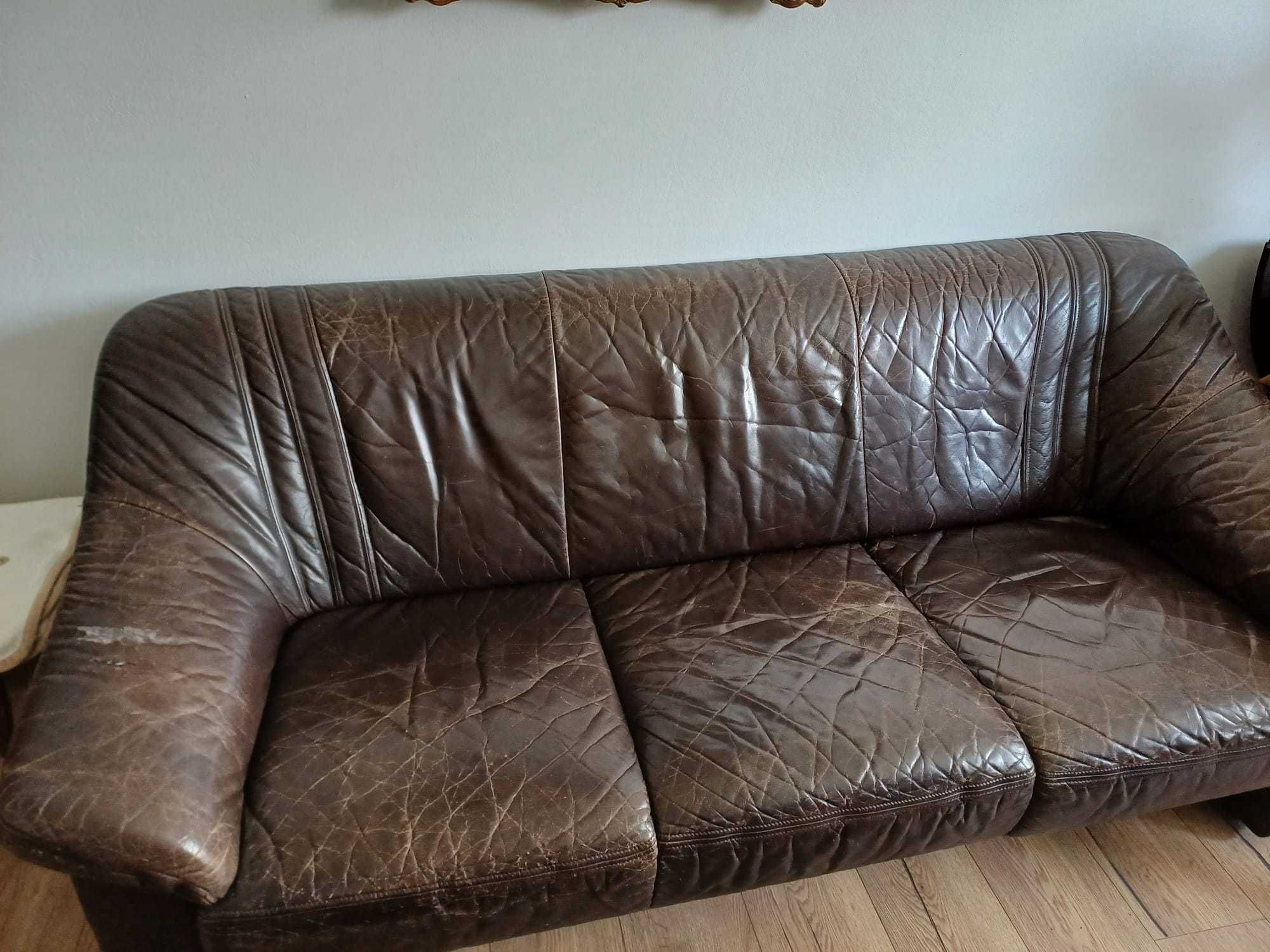 Sofa skórzana (nierozkładana)