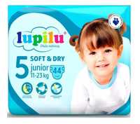 Підгузники Lupilu soft & dry 5 Junior, вага 11-23 кг, ціна з доставкою