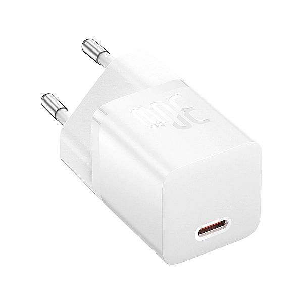 Miniładowarka sieciowa Baseus GaN5/30W USB-C - biała