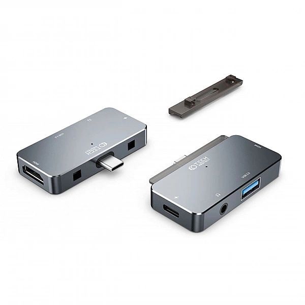 Hub Tech-Protect V6/4w1 Usb-c - Usb-a 3.0 / Usb-c Pd100w / Hdmi / mini
