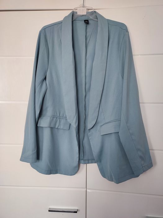 Elegancka szaro niebieska marynarka rozmiar 46-48