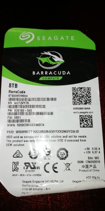 board HD Barracuda Compute 8TB