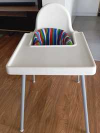 Krzesełko Ikea z materiałowym wkladem