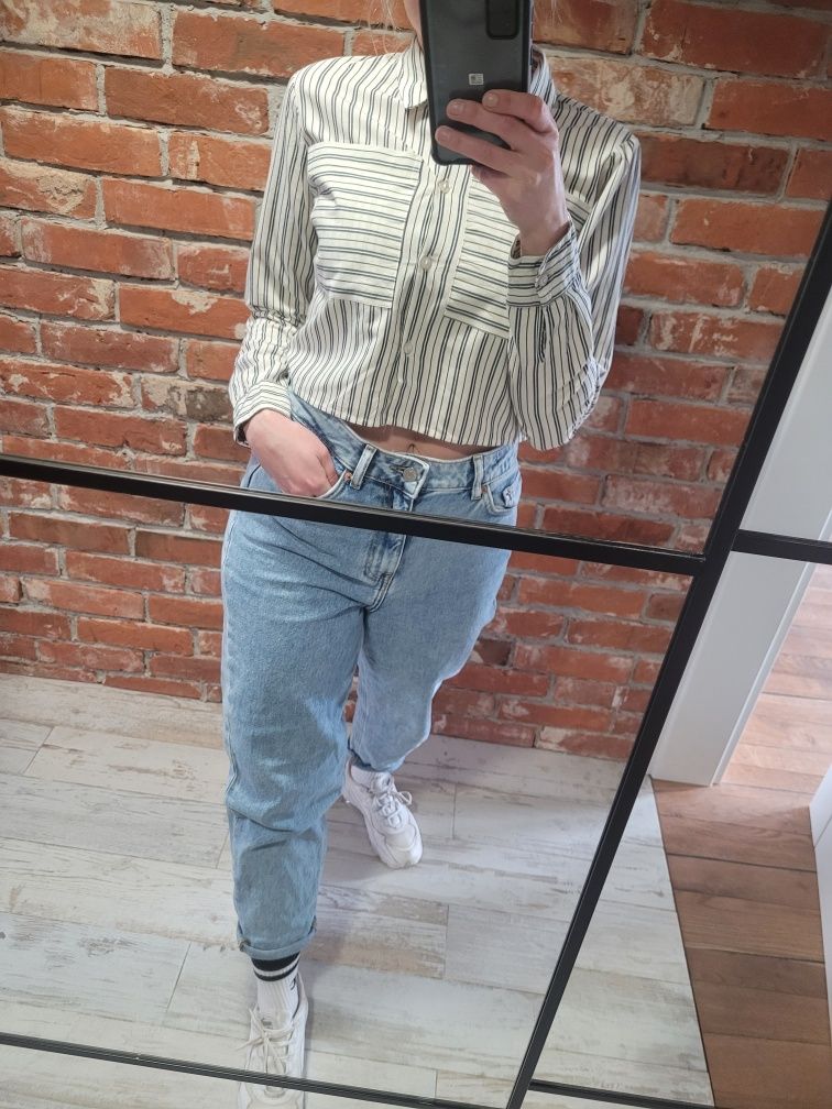 Koszula oversize crop top Asos