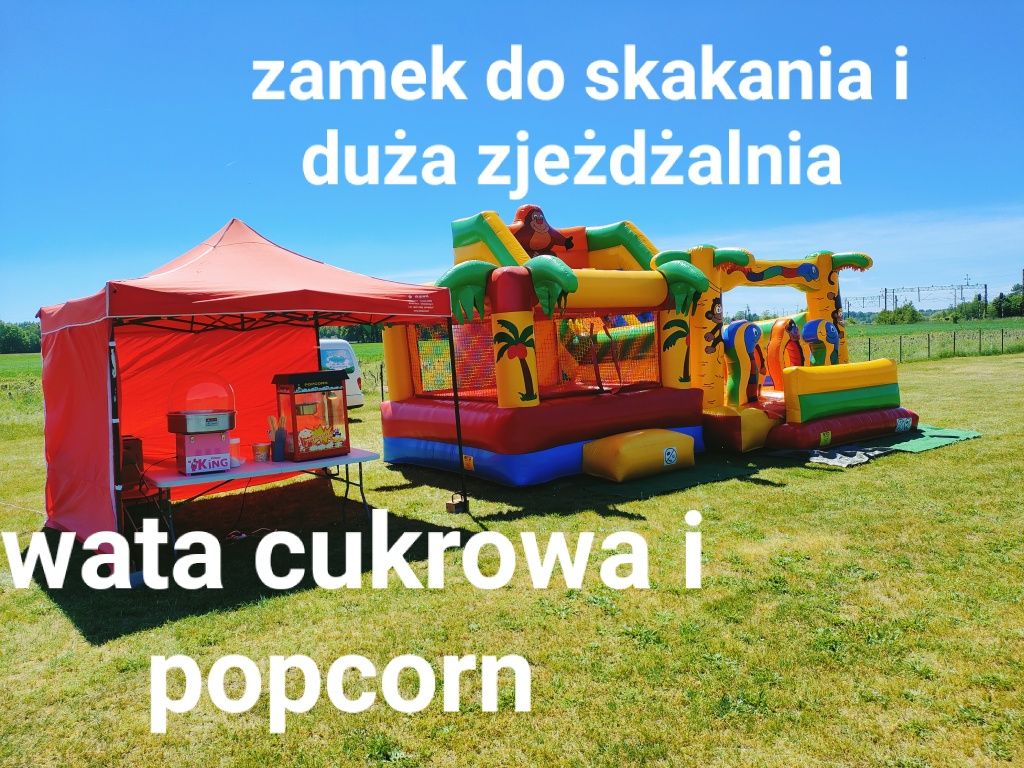 Dmuchańce/dmuchane zamki/wata cukrowa i popcorn