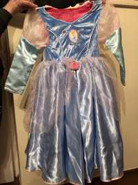 Sukienka na bal Disney kopciuszek dwustronna różowa i niebieska