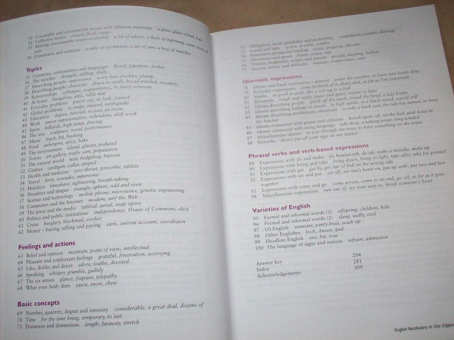 English Vocabulary in Use. Upper-Intermediate. McCarthy & O'Dell.