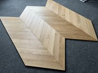 Podłoga Jodełka Francuska Dąb Natur 15x100x600mm, Olej UVx2 Naturalny