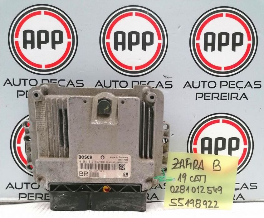 Centralina motor Opel Astra H 1.9 CDTI, refª 0281012549-55198922, 0281014024-55205622.