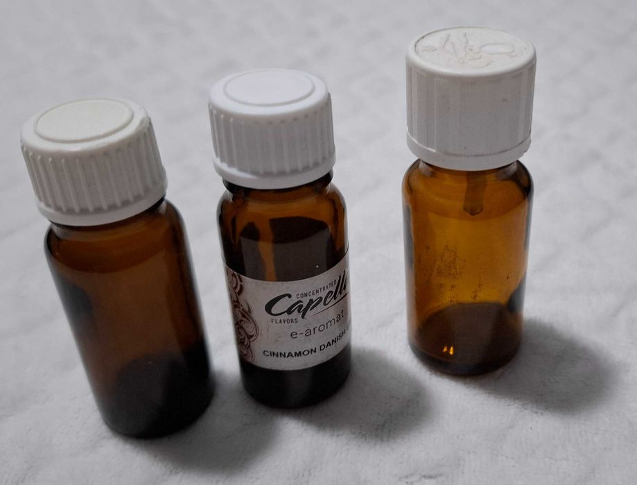 Szklane buteleczki po olejkach itp. 10ml, mix, 3szt. (Kreatywne, Szkło