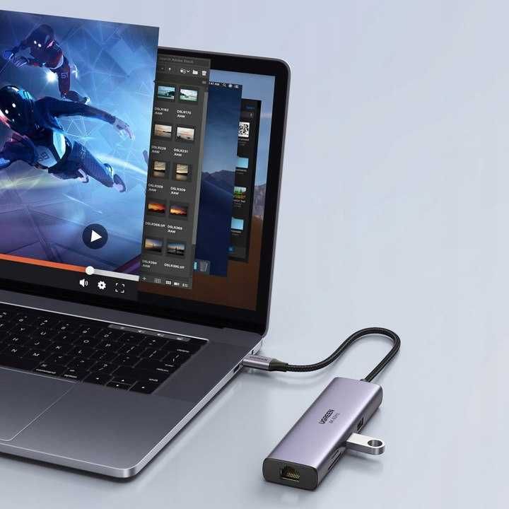 Ugreen adapter USB-C 7w1 USB-C PD 100W 4K 60Hz