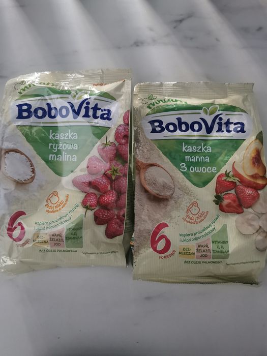 Bobovita kaszka ryżowa, manna