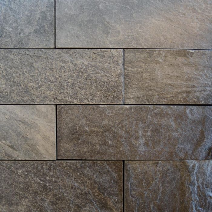 Płytki łupek Panel Kamienny Silver Grey 30x10cm / elewacja Kwarcyt