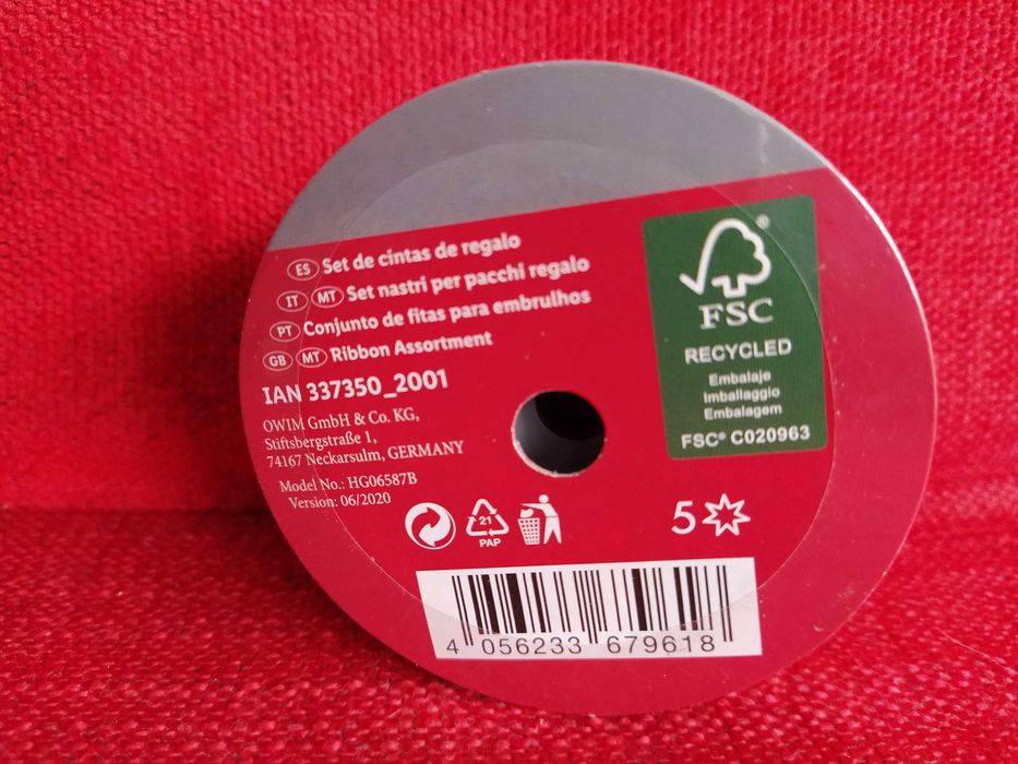 Conj. c/3 fitas coloridas 3x5m cada - largura 13mm - tecido poliester