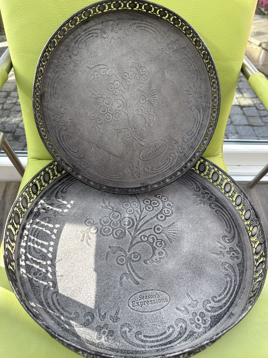 taca tace 2szt grawerowane Home&you metaloplastyka