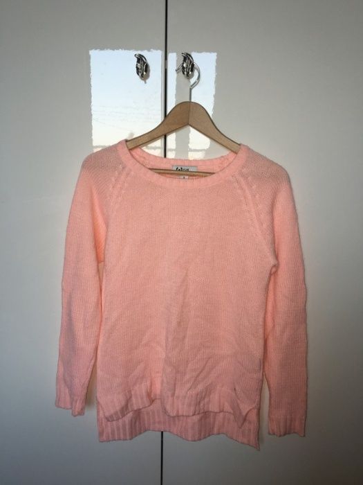 sweter neonowy różowy rozm S