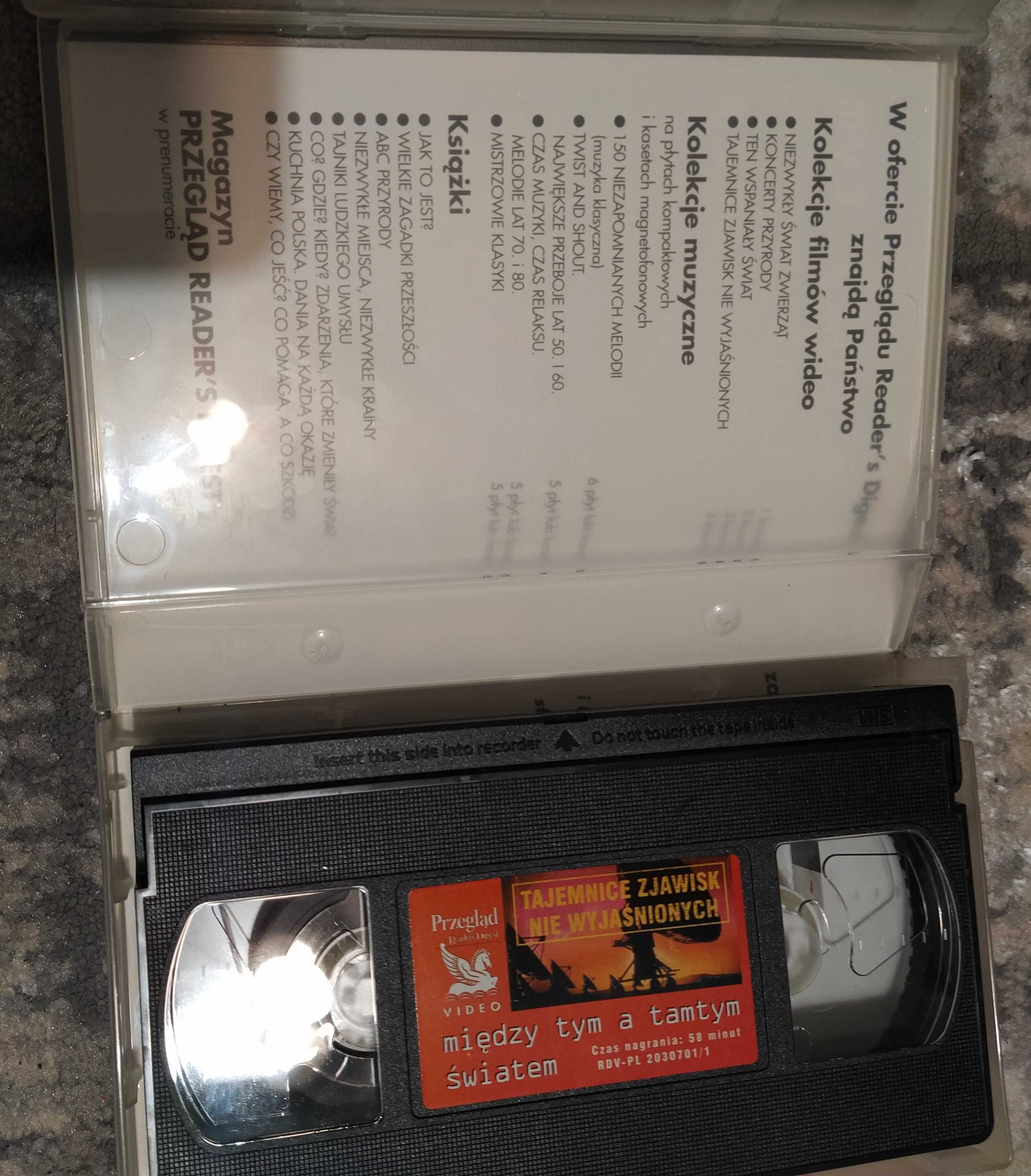 Tajemnice zjawisk niewyjaśnionych - 3 kasety VHS