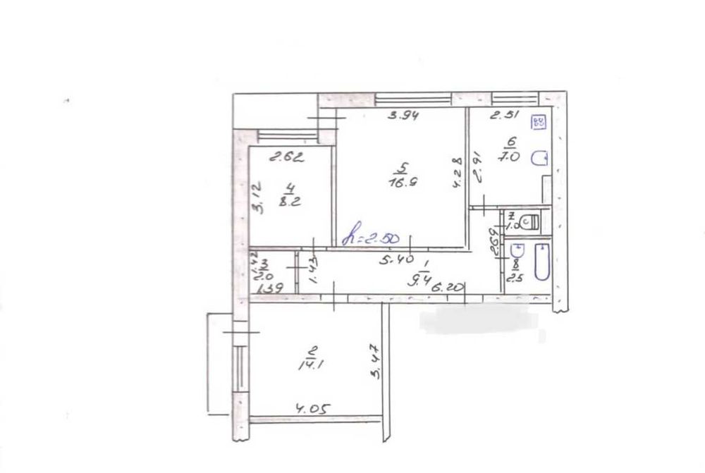 Продажа квартиры, 3х комнатная Славянск. Центр. 5900$