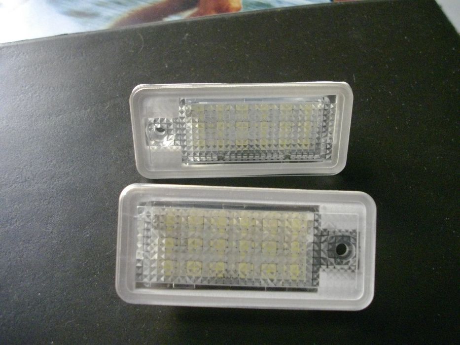 Luzes de matricula 24 led para audi a4 (b6 e b7), a3, a6 (4f), a8 (4e)