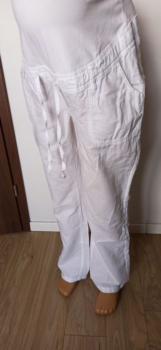 Sg Spodnie ciążowe 44 , XL  lniane spodnie 44 , XL
