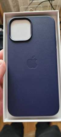 Чехол Apple на iPhone 12 Pro Max Leather Case with MagSafe Deep Violet