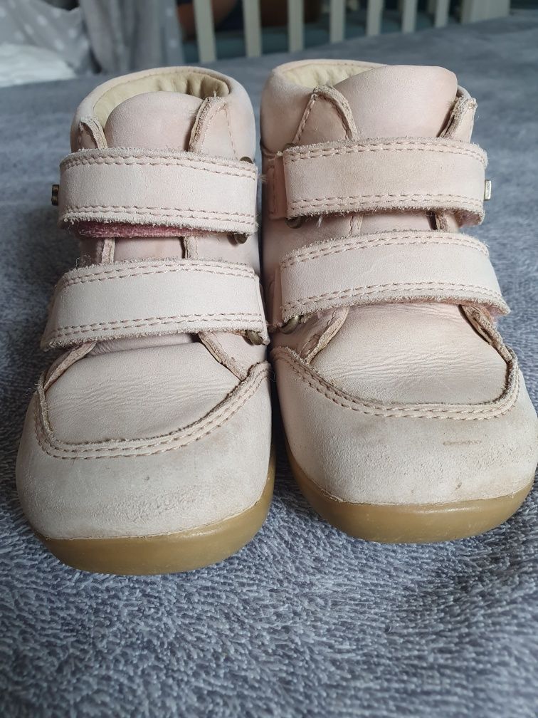 Buty przejściowe wiosenno-jesienne pudrowy róż Bobux Step up Timber 22