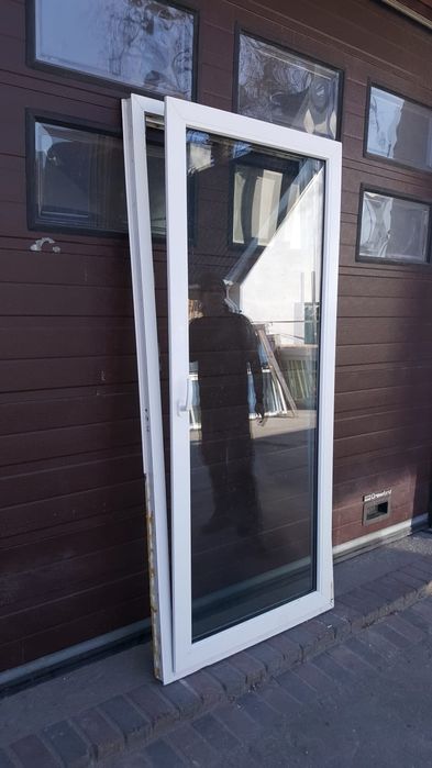 Drzwi balkonowe okna używane 96x216 pcv Niemieckie DOWÓZ CAŁY KRAJ