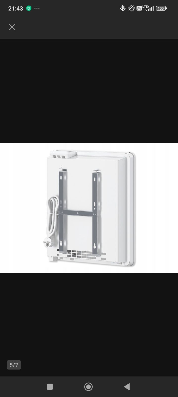 GRZEJNIK Elektryczny Konwektorowy 2 kW TERMOSTAT Sterowanie LCD CWM 20