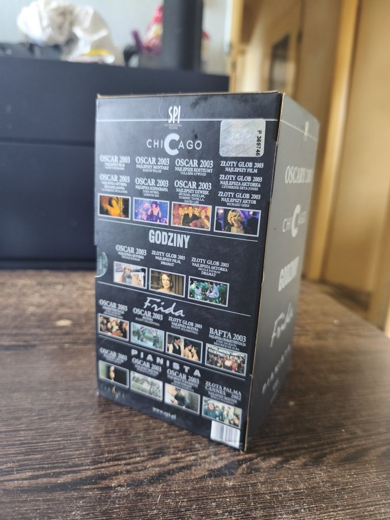 Zestaw VHS Oscary 2003 – Pianista, Chicago, Godziny, Frida – kolekcja