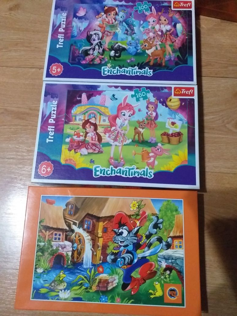 Różne  puzzle dla dzieci