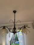 Lampa sufitowa żyrandol + kinkiet