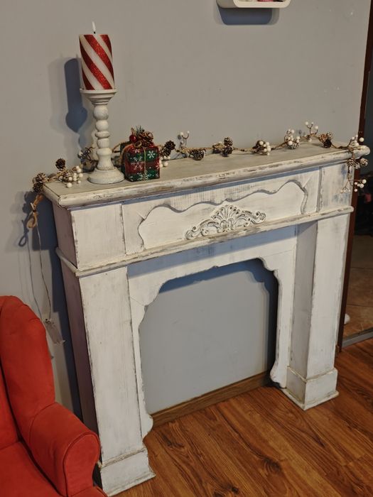 Kominek atrapa portal kominkowy retro