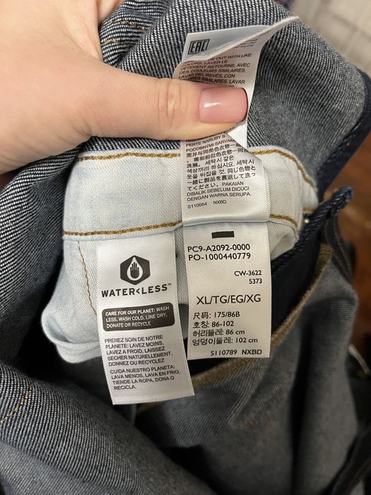 Чоловічий джинсовий комбінезон Levis  півпояс 67см