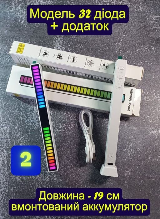 Еквалайзер світлодіодний RGB